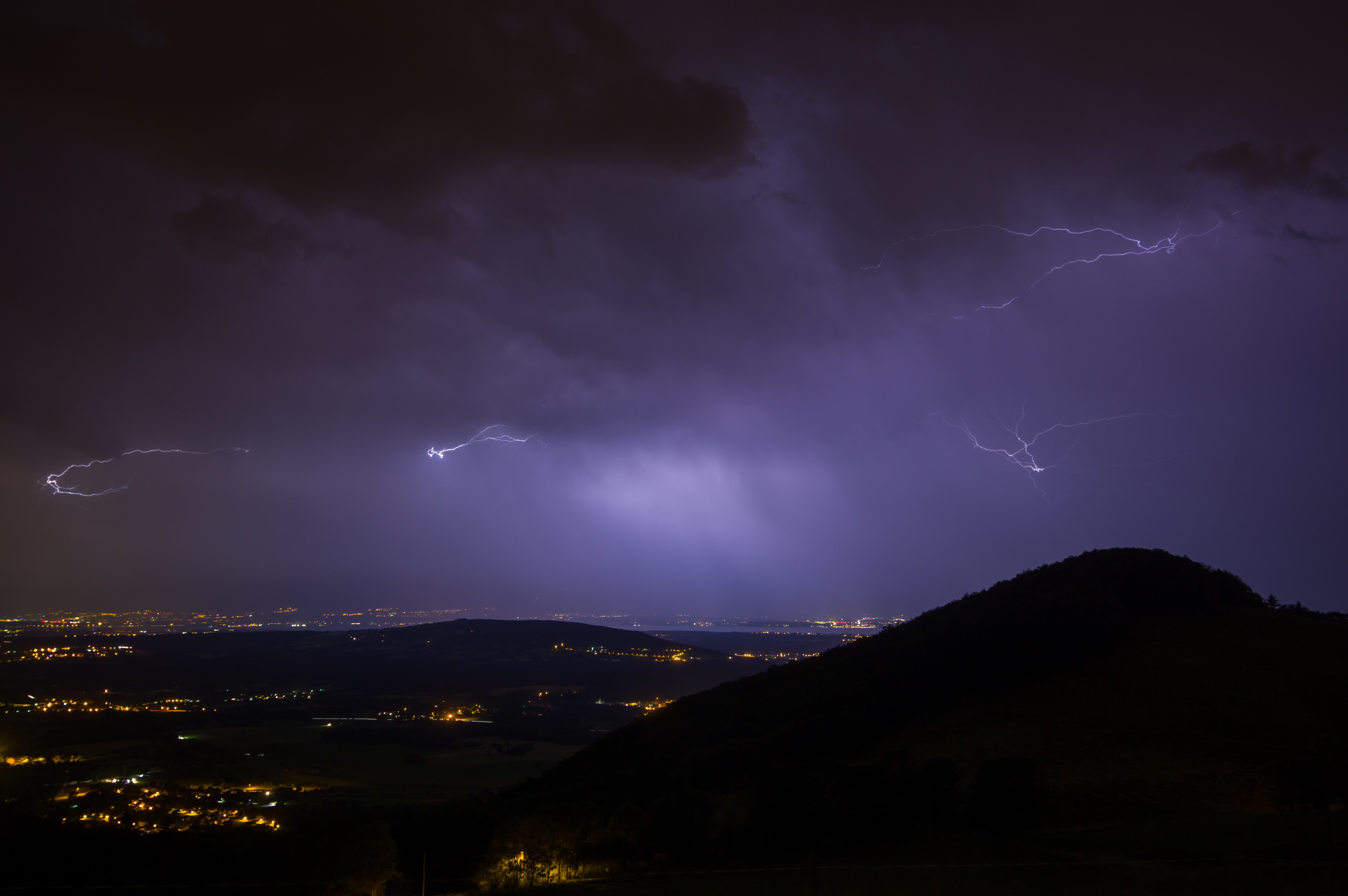 Orage sur le Léman