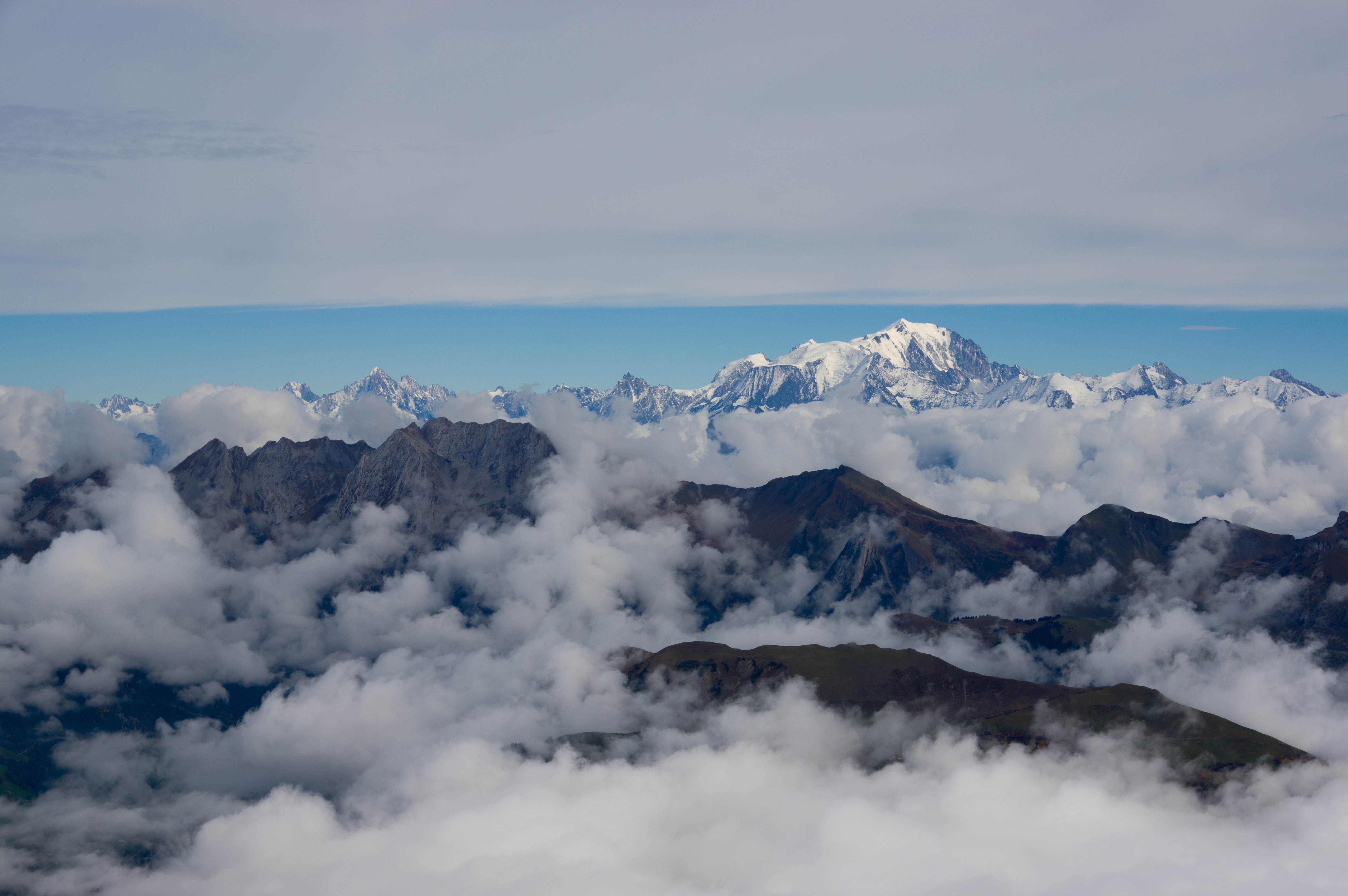 Mont Blanc depuis la Tournette