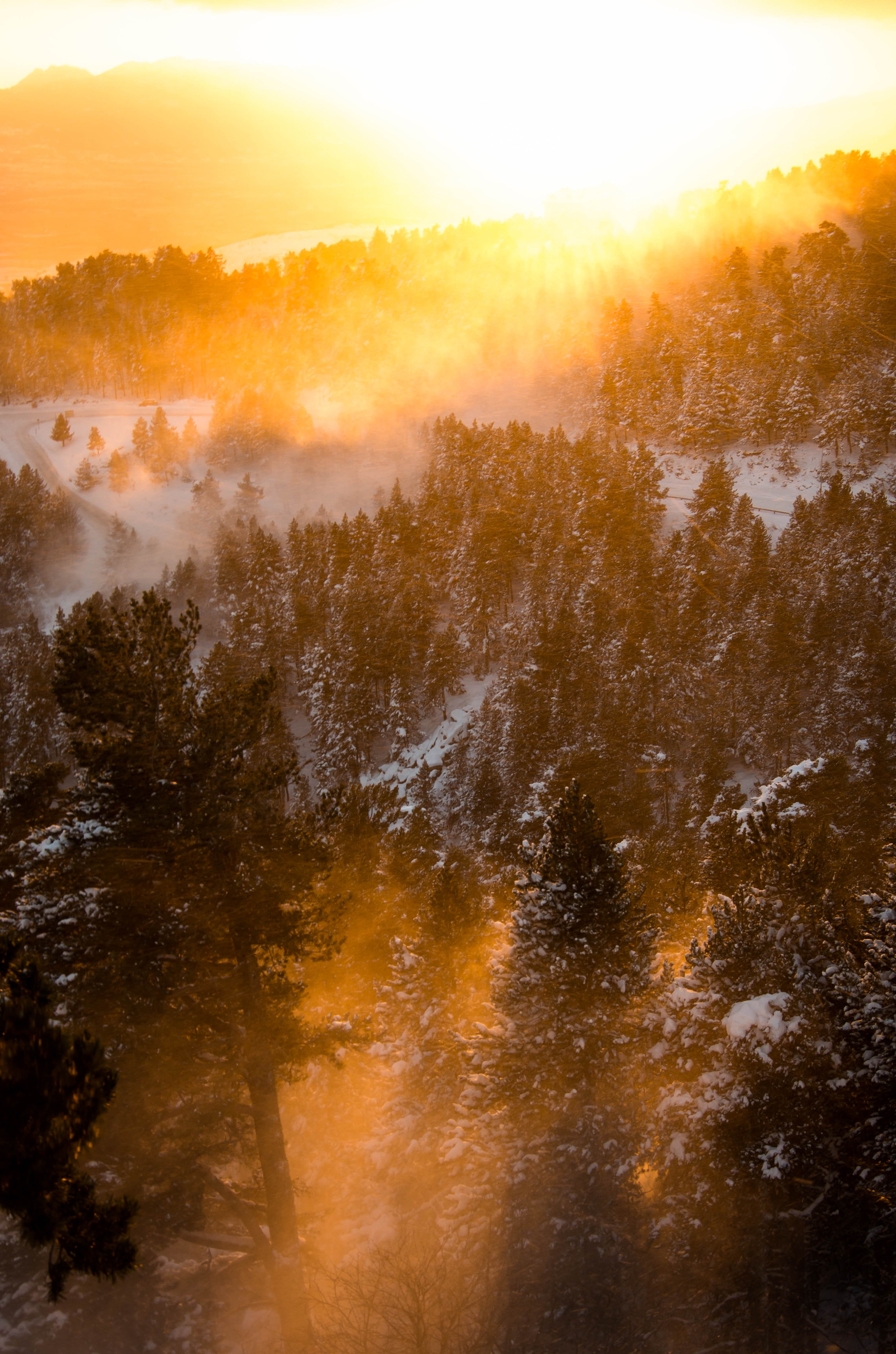 Couché de soleil à Font Romeu